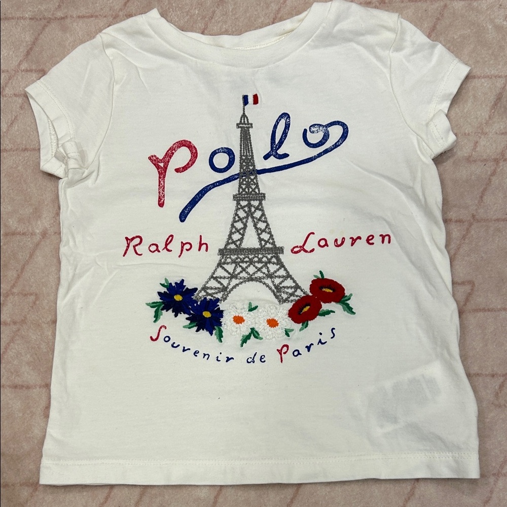 Polo by Ralph Lauren Kids Paris Souvenir Tee - White